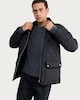 image 1 of F&F Padded Diamond Quilted Jacket in Black