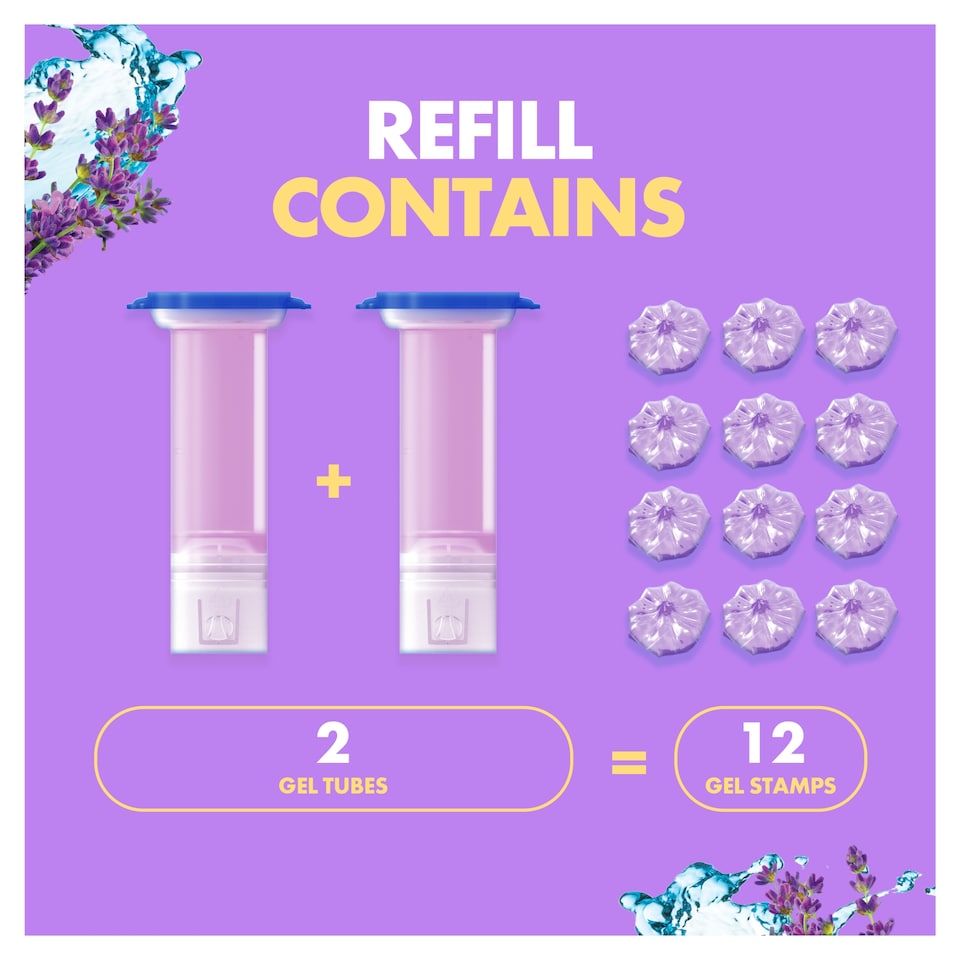 image 1 of Duck Fresh Discs Toilet Cleaner Refill - Eucalyptus Lavender 2 x 36ml