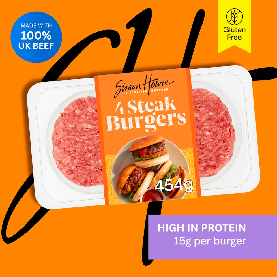 image 1 of S Howie 4 Premium Steak Burger 454G