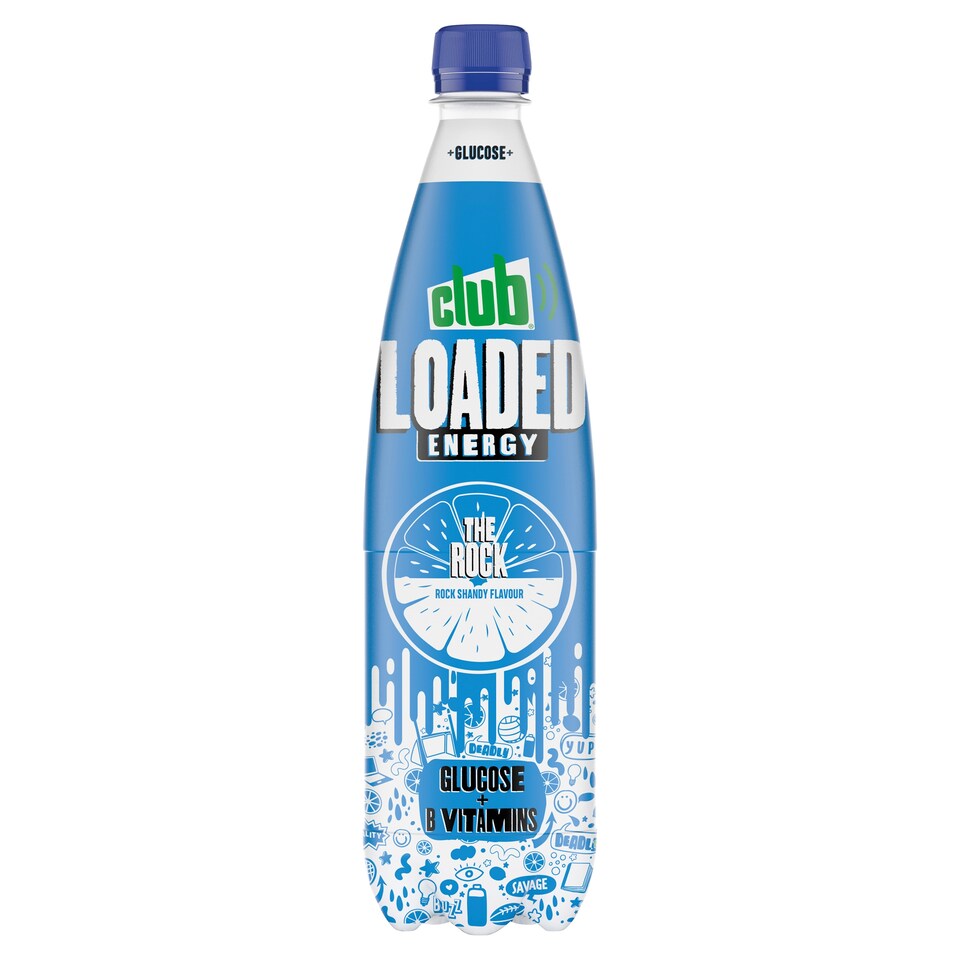 Club Loaded Energy The Rock Shandy 850Ml
