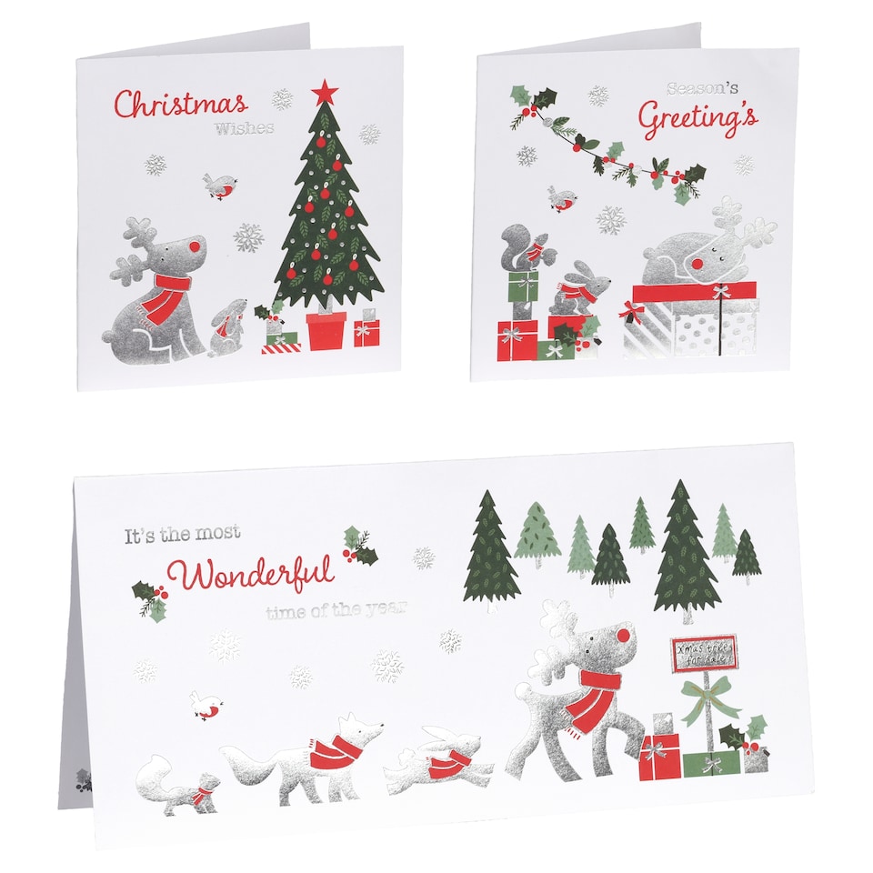 Tesco Rudi Christmas Cards 20 Pack