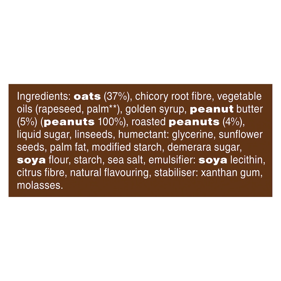 image 1 of Graze Peanut Butter Oat Boosts Flapjack Snack 4x30G