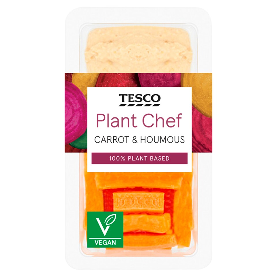 Tesco Plant Chef Carrot & Houmous 100G