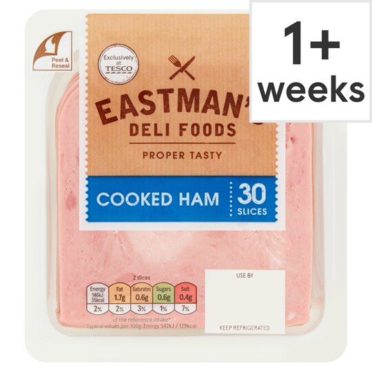 Eastman's Cooked Ham 30 Slices 400G Tesco Groceries