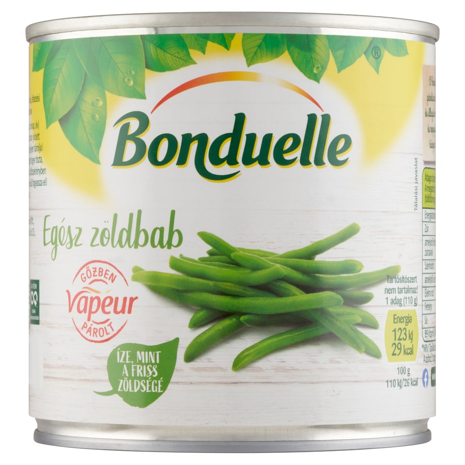 Bonduelle Vapeur gőzben párolt egész zöldbab 295 g  1. kép