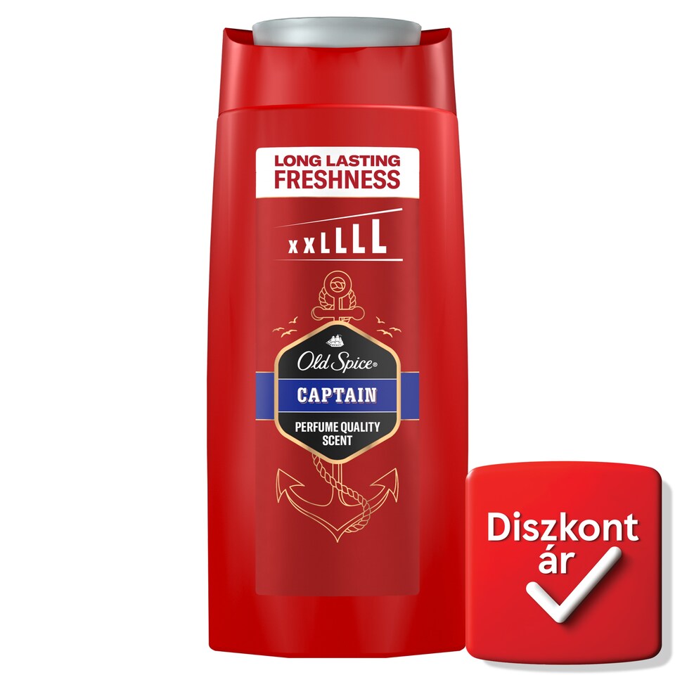 Old Spice Captain Férfi 3 az 1-ben Sampon és Tusfürdő, 675 ml
