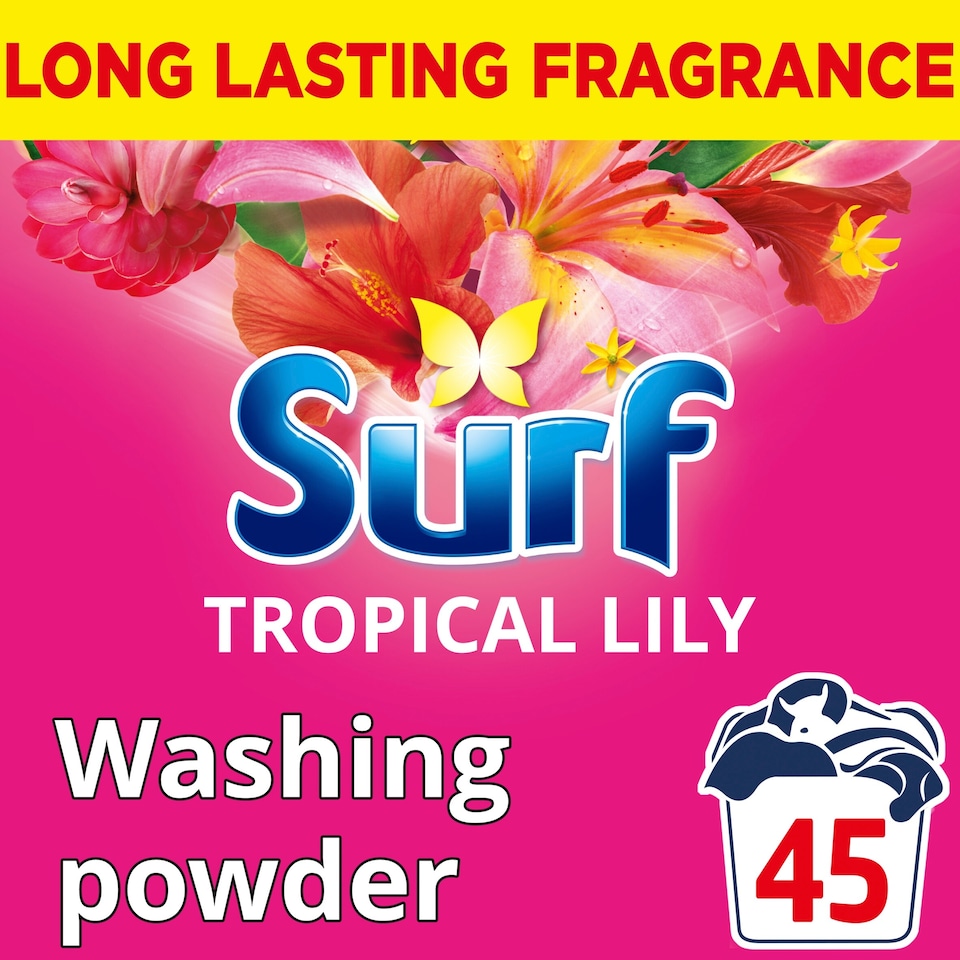 image 1 of Surf Tropical Lily Laundry Washing Powder 45W 2250g