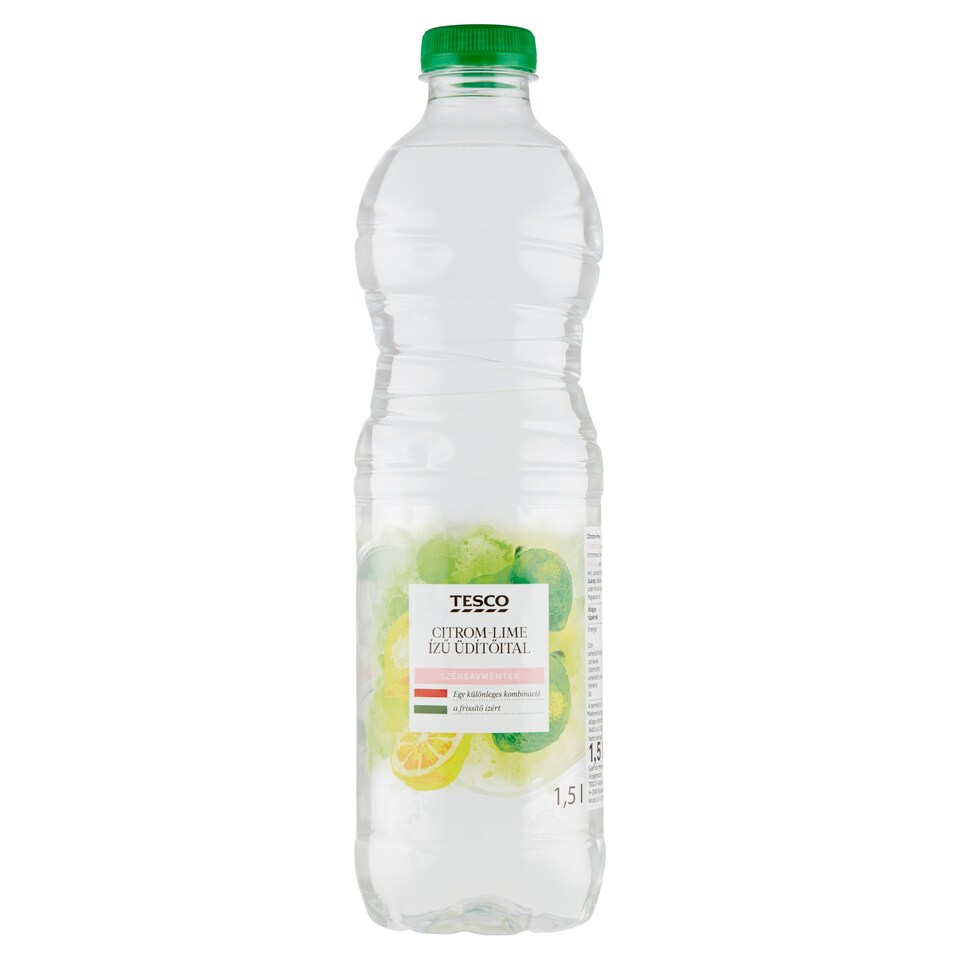 Tesco citrom-lime ízű szénsavmentes üdítőital 1,5 l