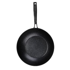 Go Cook Black Oven Safe Stirfry 28cm