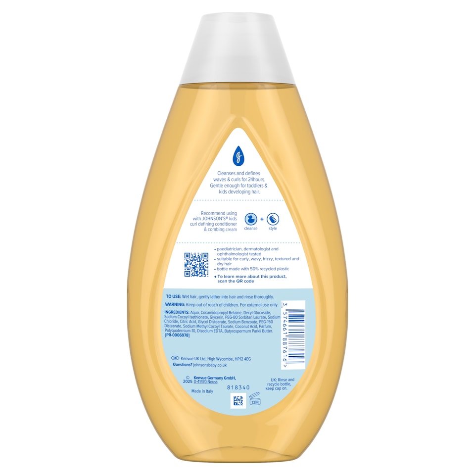 image 1 of Johnson's Kids Curl Defining Shampoo with Shea Butter 500ml