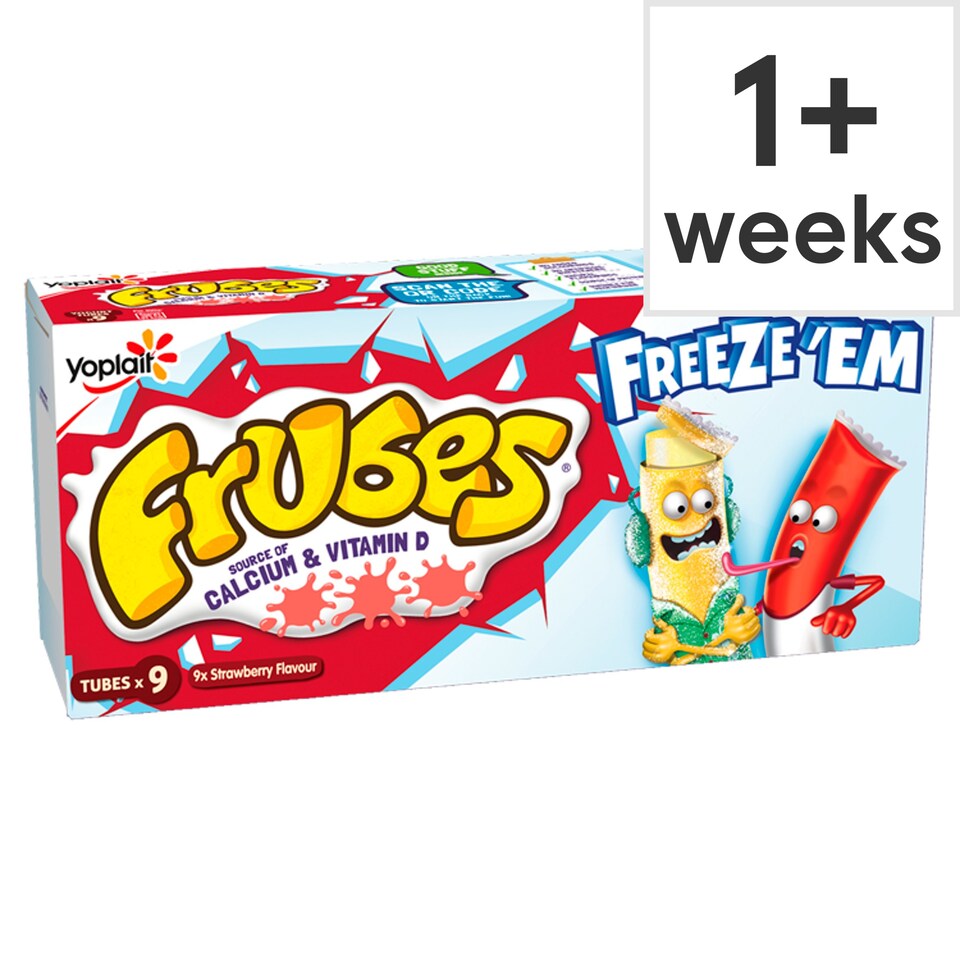 Frubes Strawberry Yogurts 9X37g Tesco Groceries