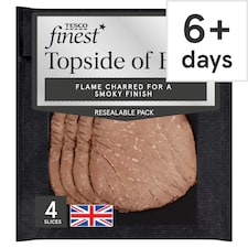 Tesco Finest Topside of Beef - Charred 90g