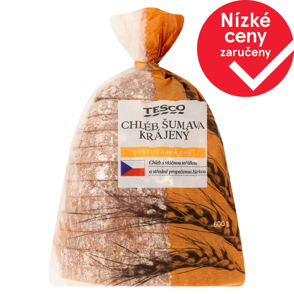 Tesco Šumava Bread Sliced 600g