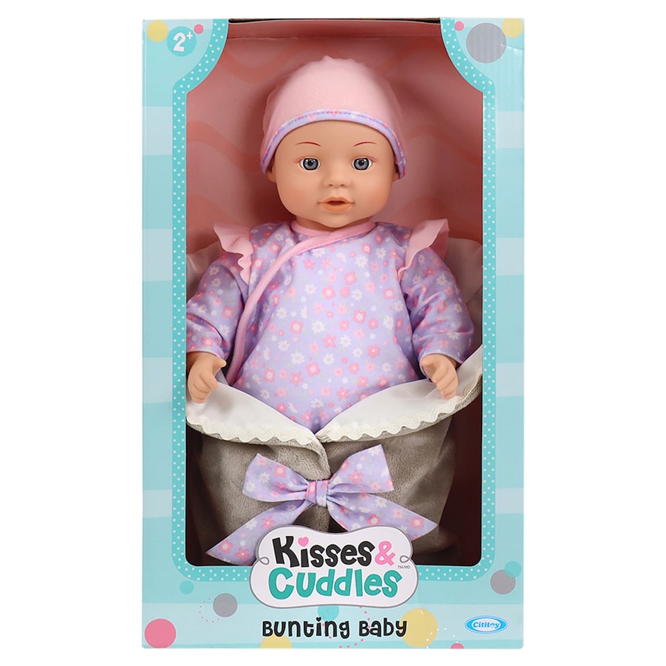 Cititoy Kisses & Cuddles pólyás baba 1. kép