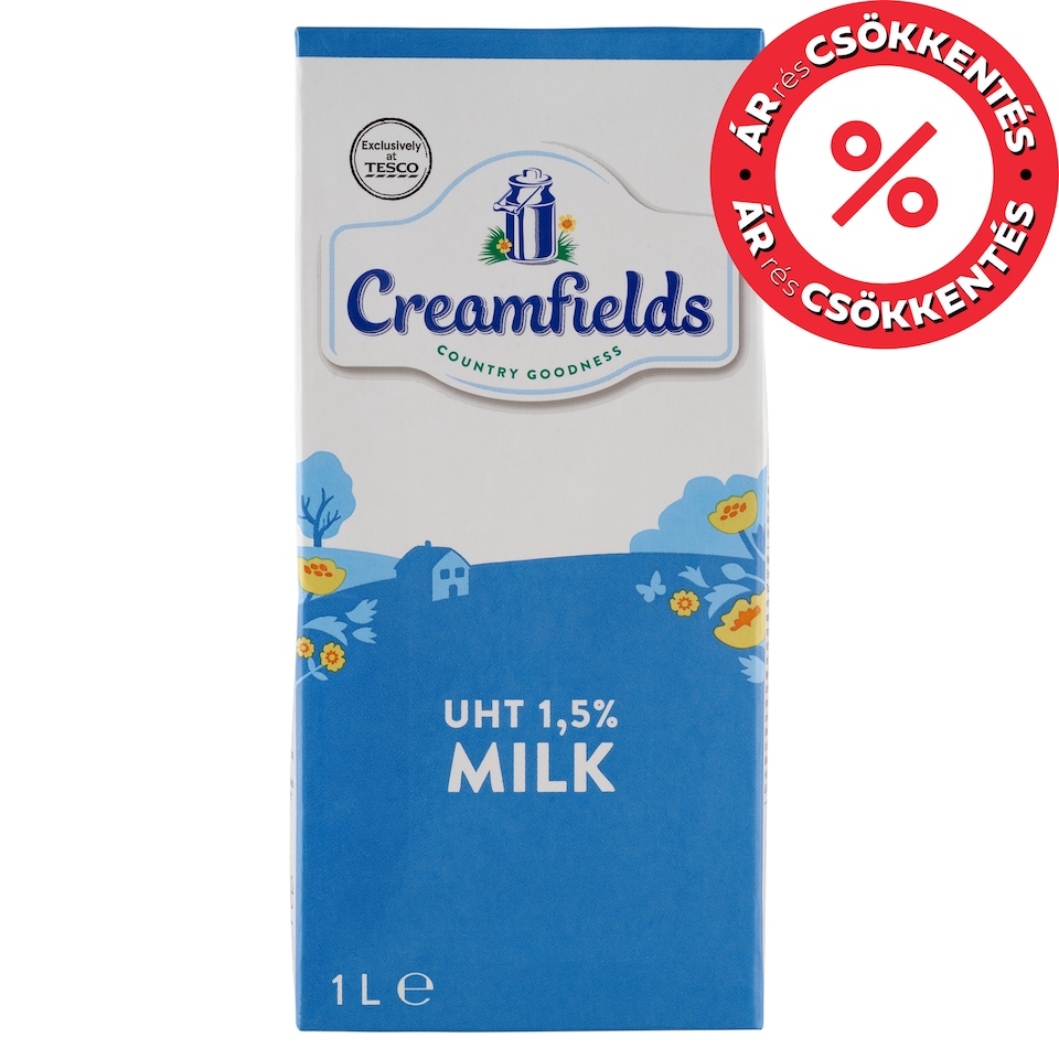 Creamfields UHT Low-Fat Milk 1,5% 1 l
