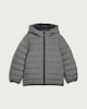 image 3 of F&F Boys Lightweight Padded Hooded Jacket in Grey