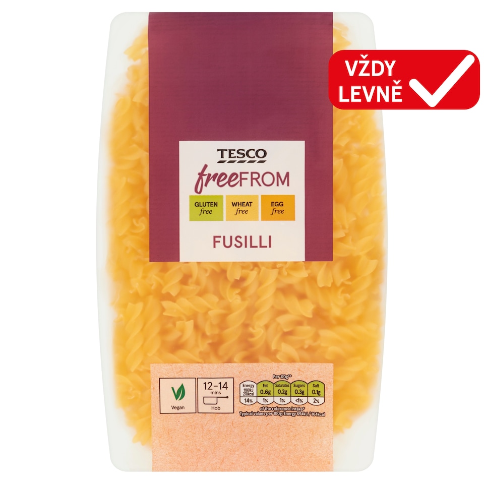 Obrázek 1 pro produkt Tesco Free From Fusilli 500g