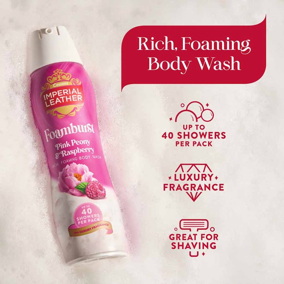 image 1 of IMPERIAL LEATHER NOURISHING FOAMBURST BODY WASH LYCHEE & LOTUS FLOWER 200ML