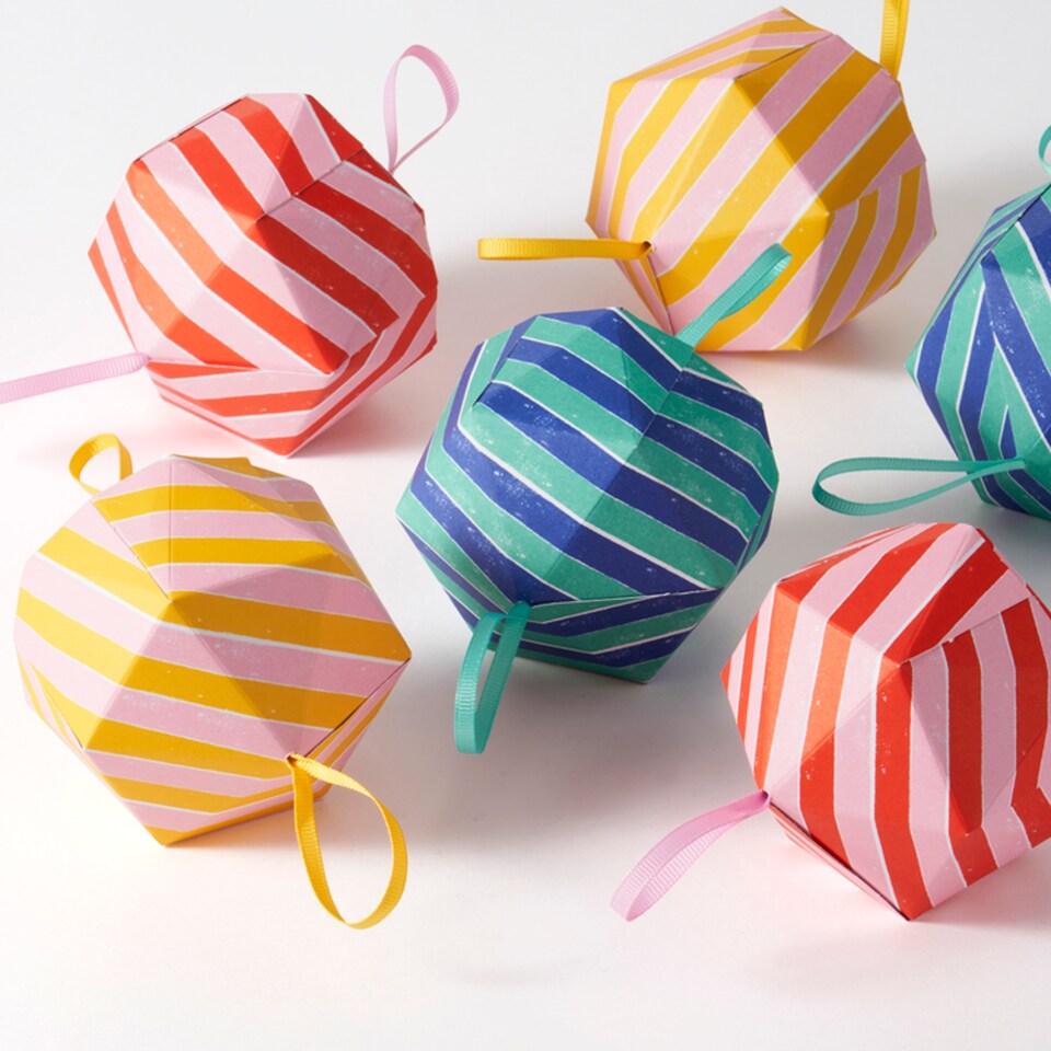 image 1 of Paperchase Cosmic Christmas 6 Pack Bauble Christmas Crackers