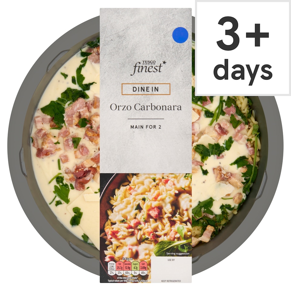 Tesco Finest Carbonara Orzo 700g