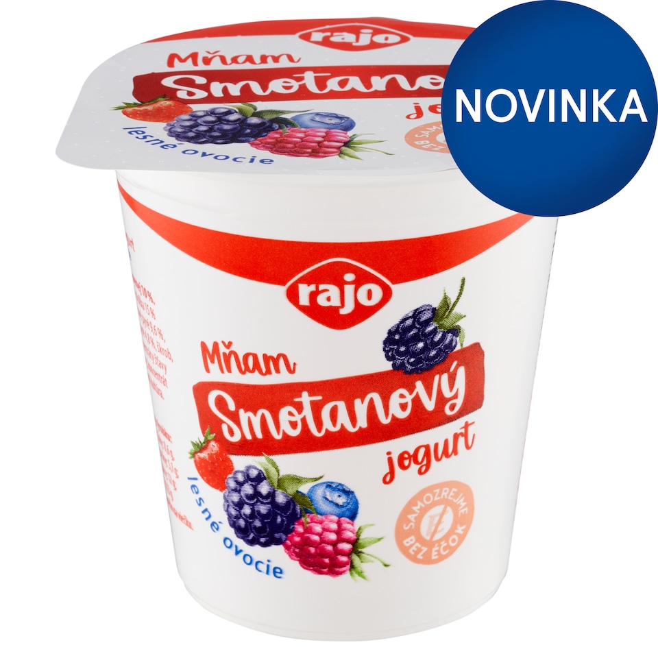 Rajo Mňam Smotanový jogurt lesné ovocie 145 g