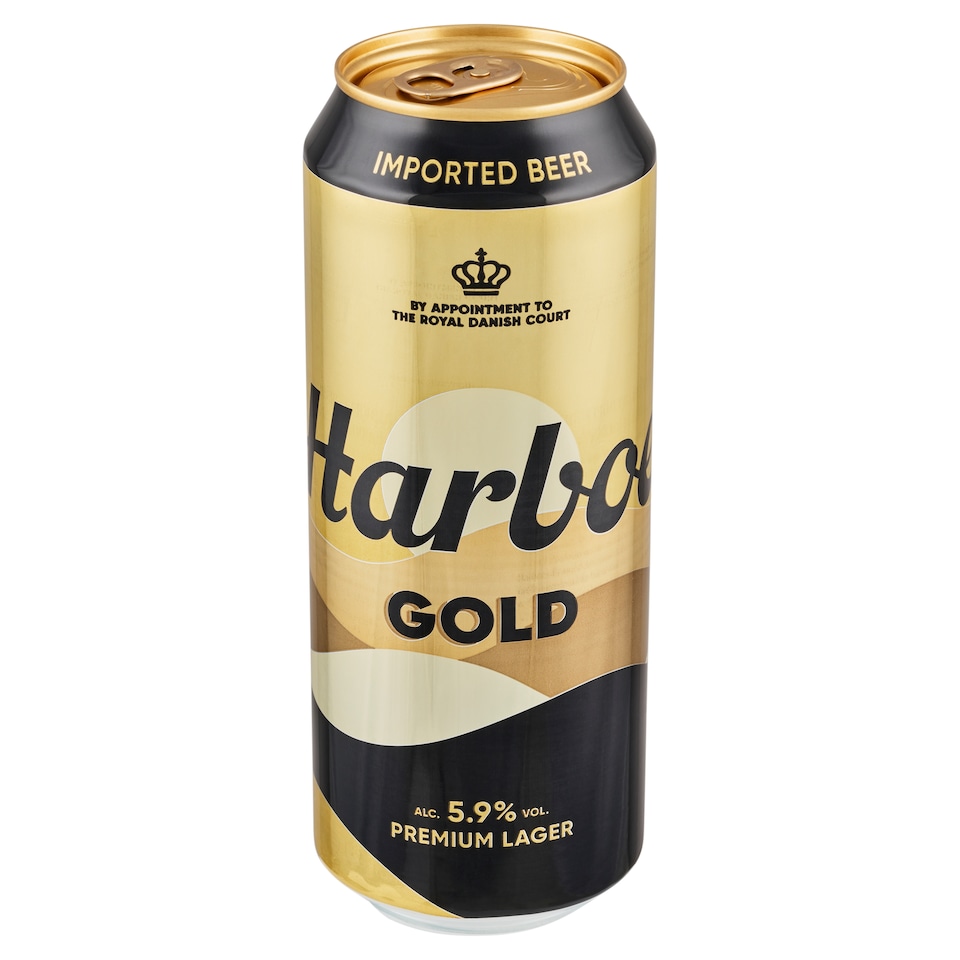 image 1 of Harboe Gold Premium Lager Light Beer 0.5 L