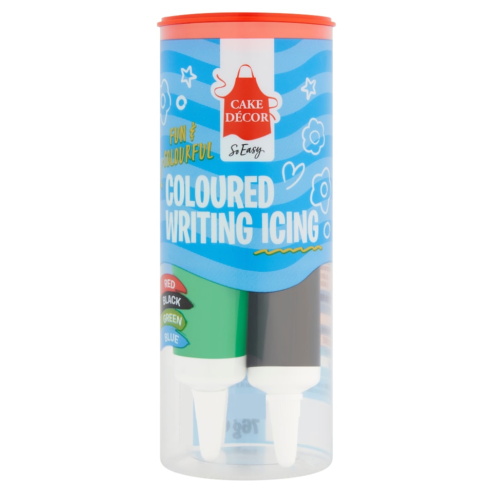 Cake Decor Coloured Writing Icing 76G