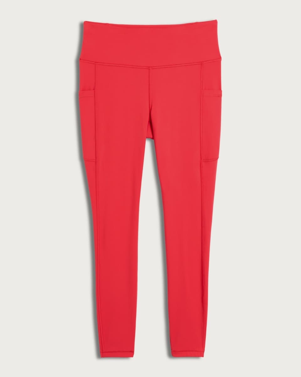 image 1 of F&F Active ULTRAMOVE High Waisted Pocket Leggings in Red