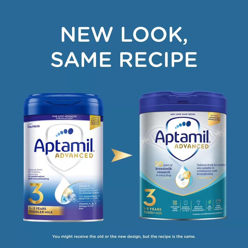 image 1 of Aptamil Advanced 3 Toddler Milk Formula Powder 1-3 Years 800g
