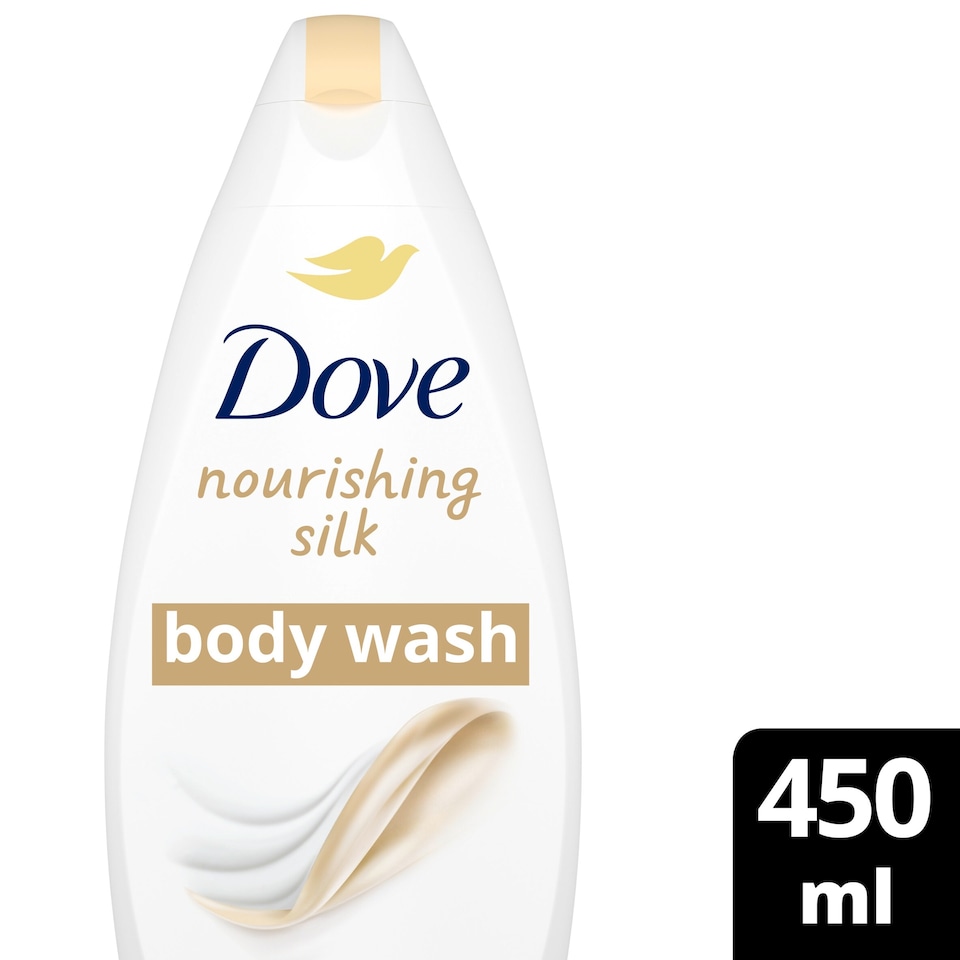 image 1 of Dove Silk Glow Body Wash Shower Gel 450ml