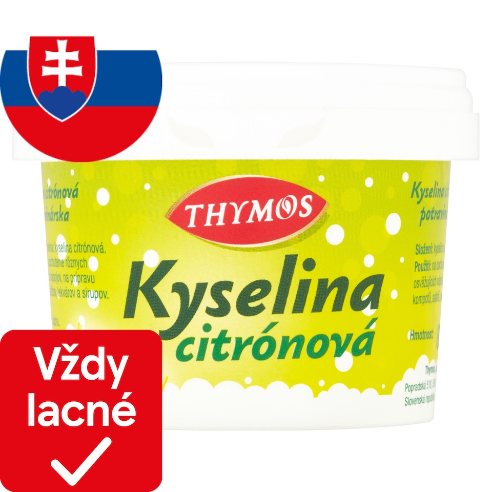 Thymos Kyselina citrónová potravinárska 80 g