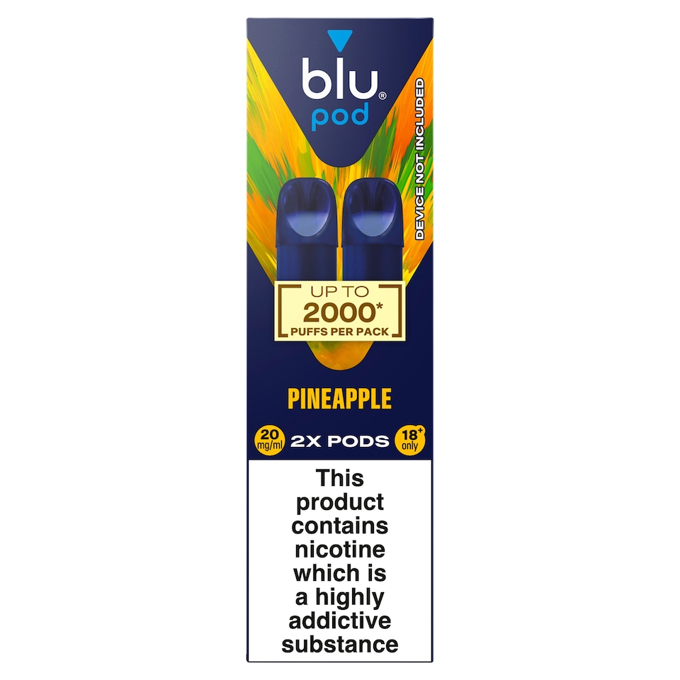 image 1 of blu bar pod Pineapple 20mg/ml 2x 2ml