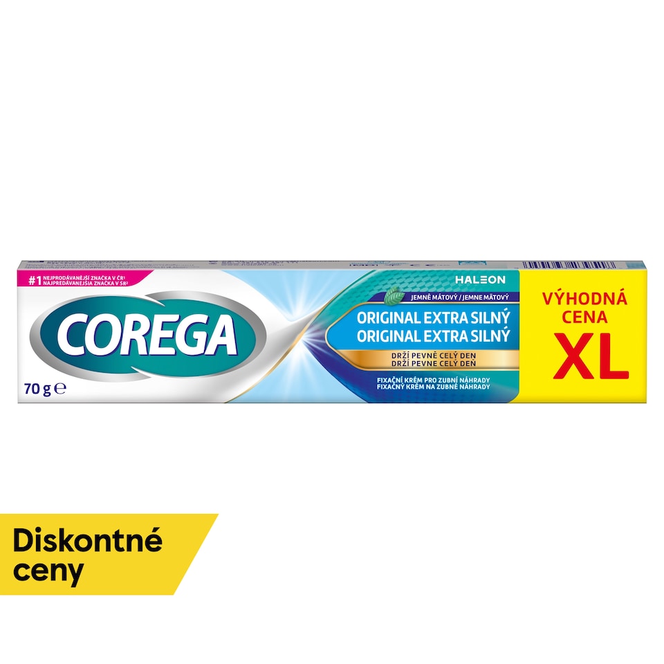 image 1 of Corega Original Extra Strong Fixation Cream for Dentures 70 g
