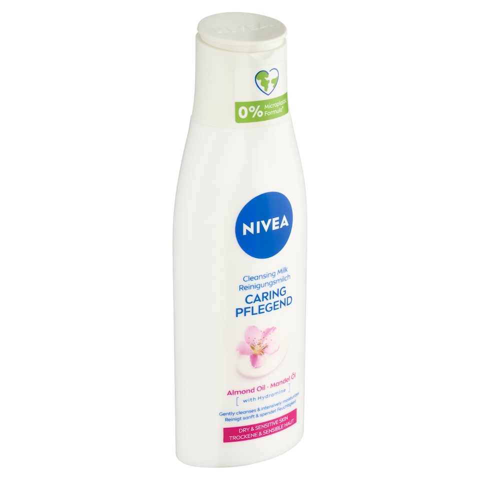 Nivea Pečující čisticí pleťové mléko pro suchou a citlivou pleť 200ml