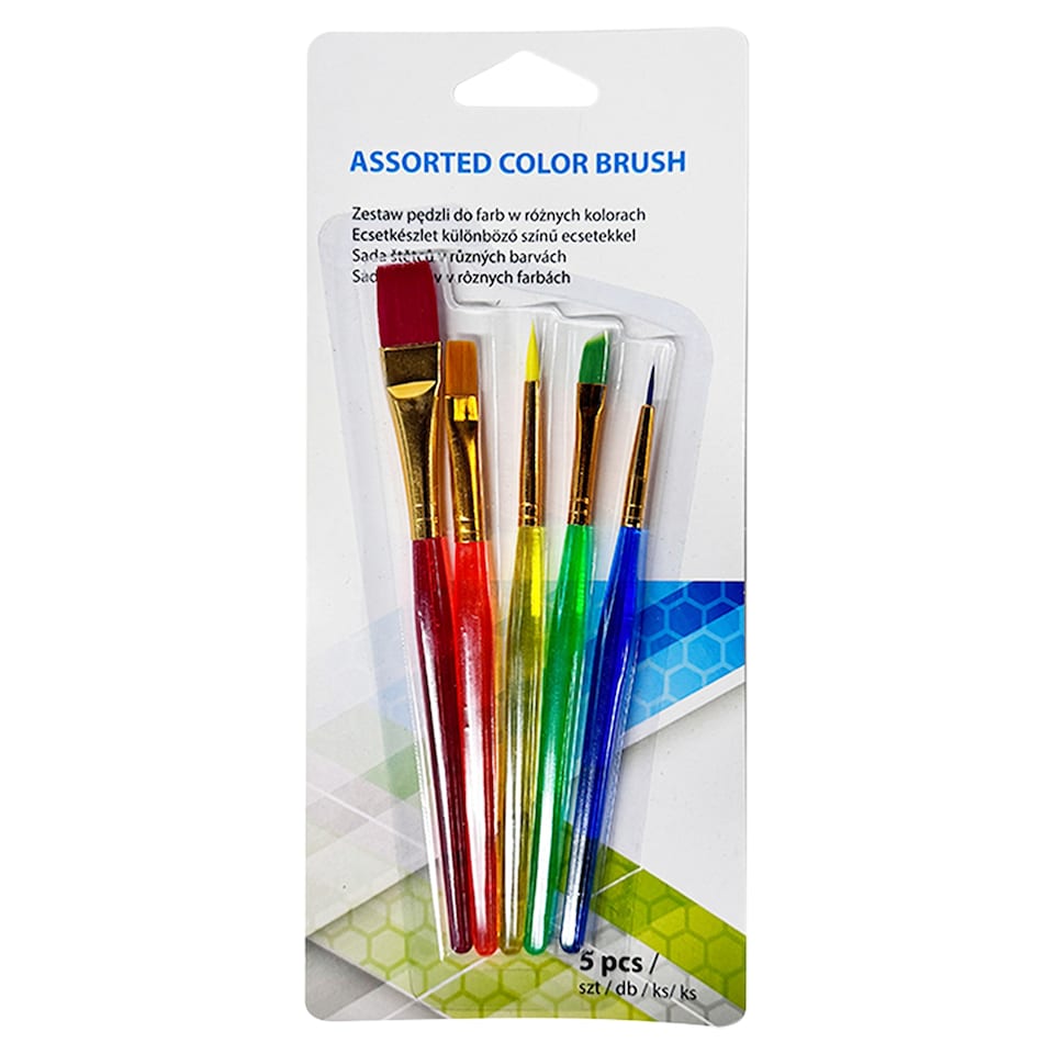 Assorted Color Brush 5 pcs