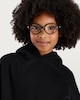 image 3 of F&F Girls Cotton Rich Hooded Sweatshirt in Black