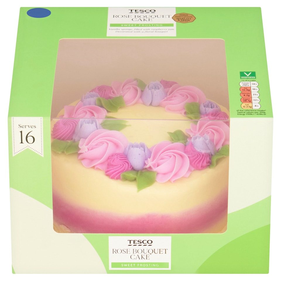 Tesco Rose Bouquet Cake