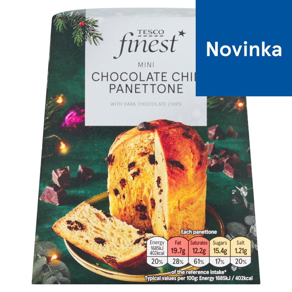image 1 of Tesco Finest Mini Chocolate Chip Panettone 100 g