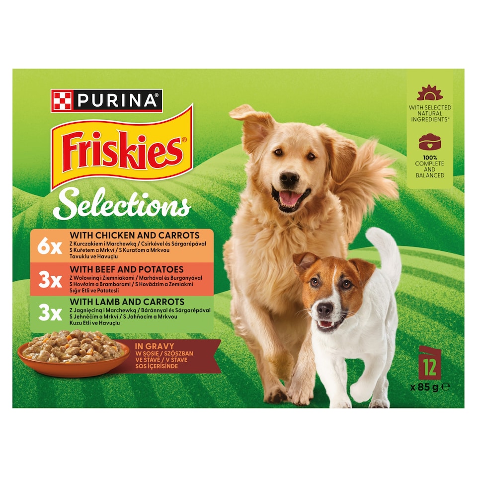 Friskies Selections Beef, Chicken and Lamb in Gravy 12 x 85g