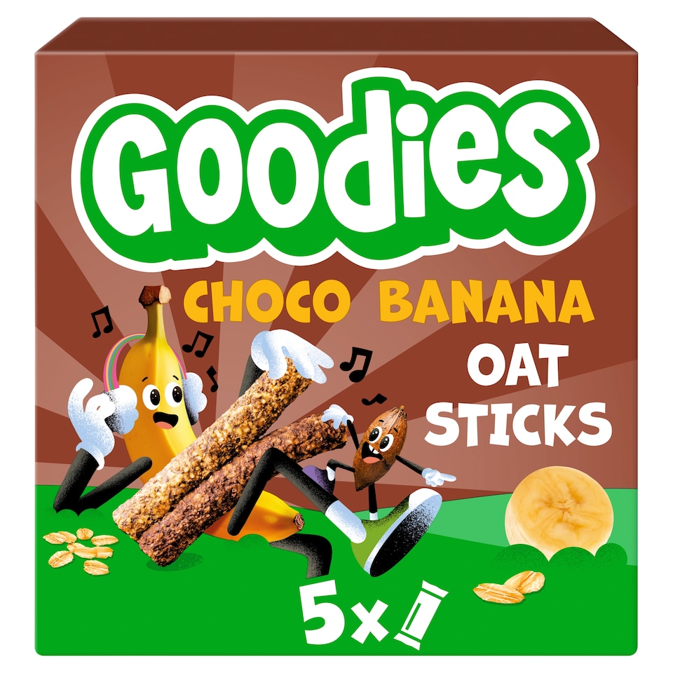 image 1 of Goodies Choco Banana Oat Sticks 5x23g