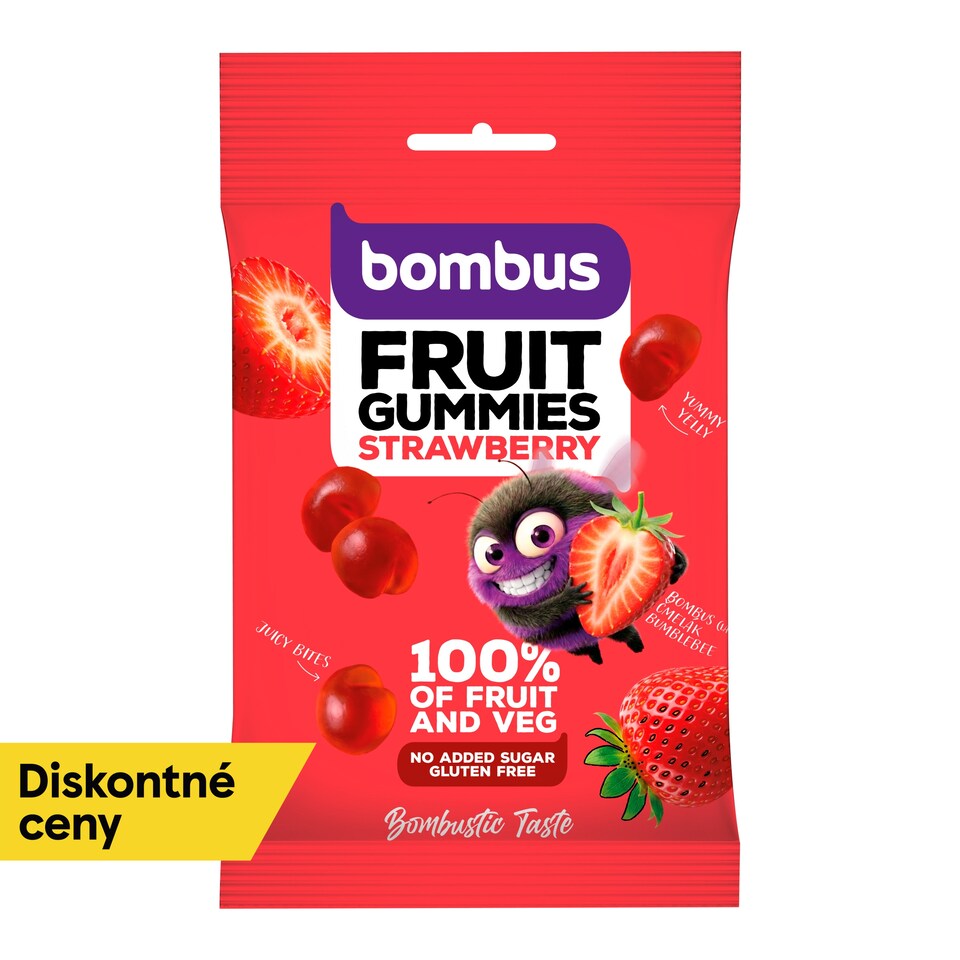 Bombus Fruit Energy Ovocné kúsky jahoda 35 g
