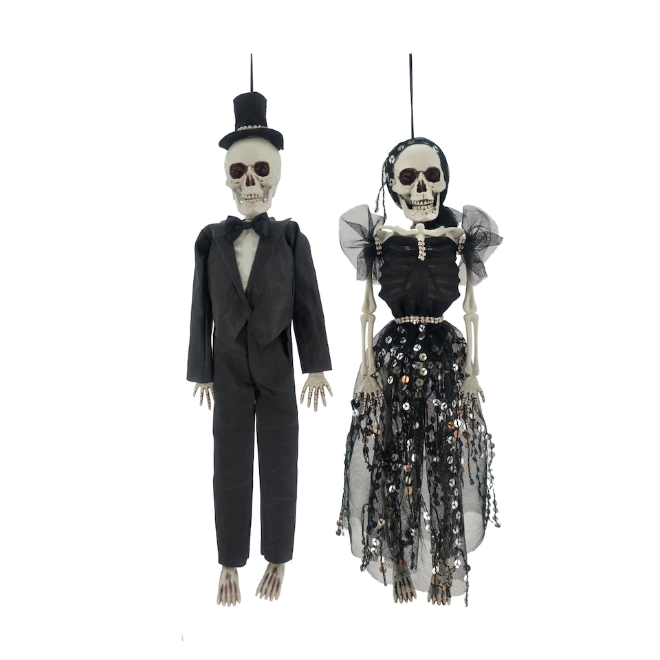 Bayswood Halloween Man & Lady Skeleton Assortment