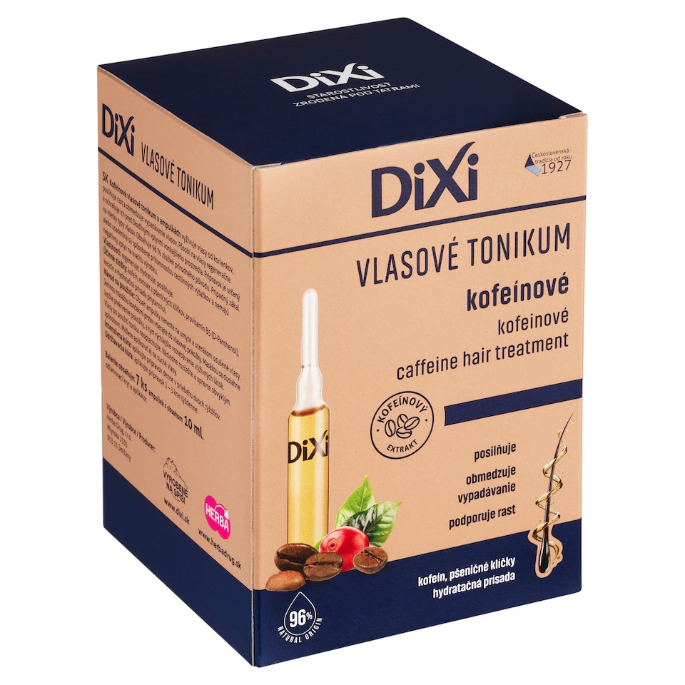 Obrázek 1 pro produkt Dixi Kofeinové vlasové tonikum 7 x 10ml