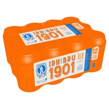 IRN-BRU 1901 12x330ml Sparkling Flavoured Soft Drink