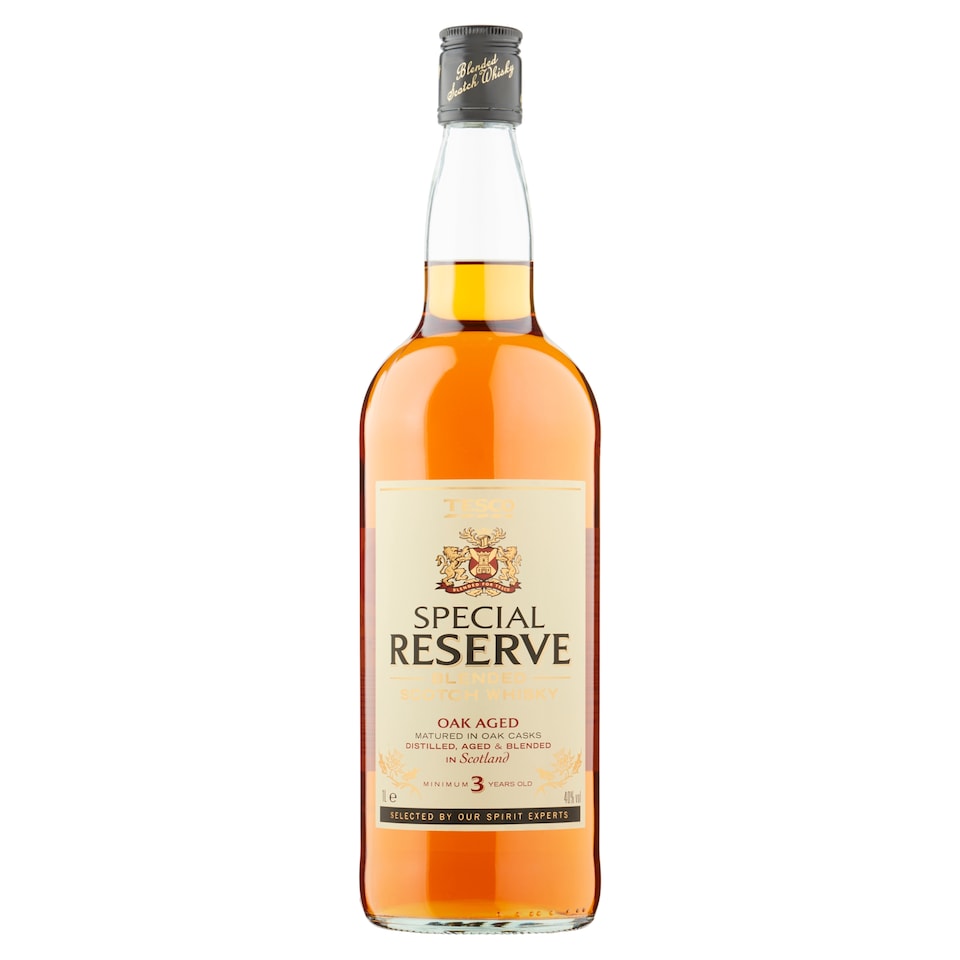 Tesco Special Reserve Blended Scotch whisky 40% 1 l