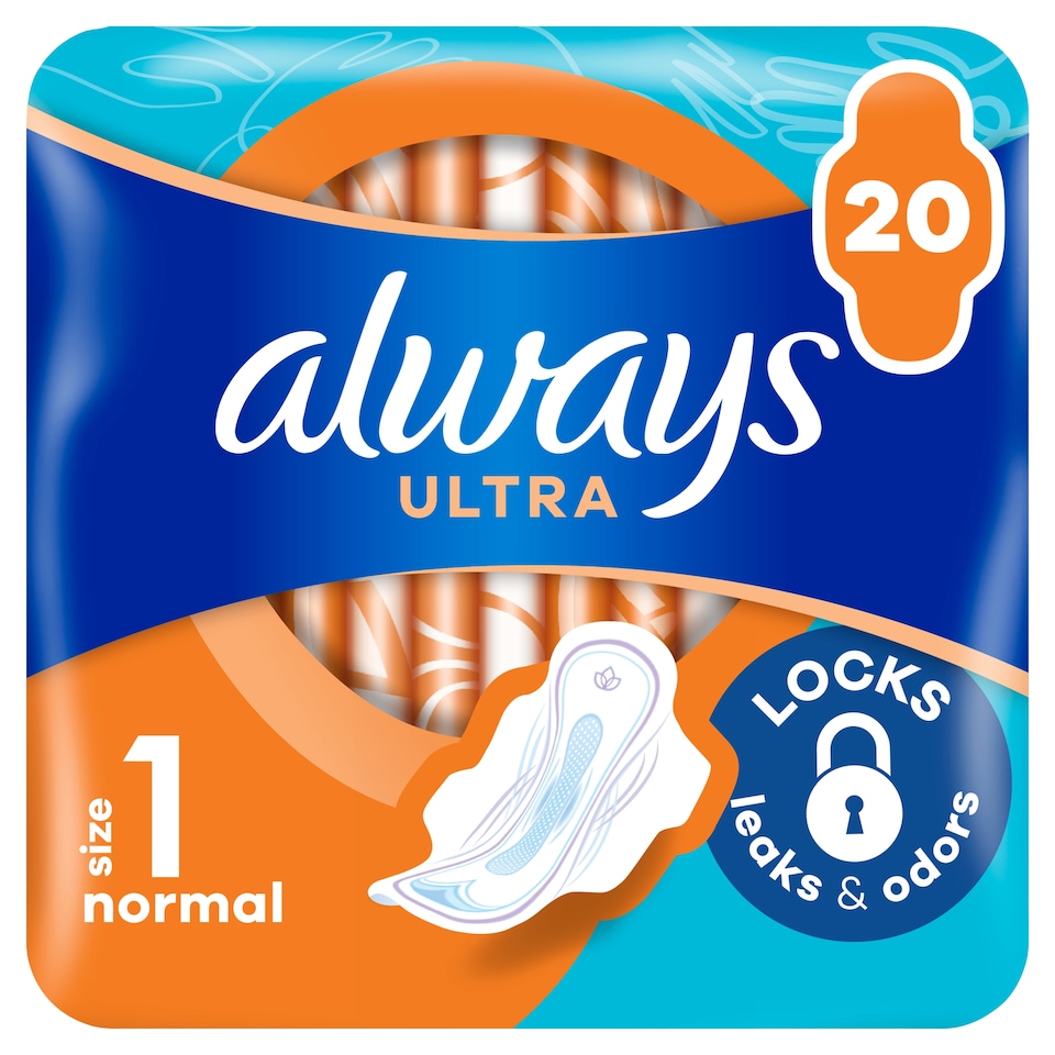 obrázok 1 z Always Ultra Hygienické Vložky Normal (V1) S Krídelkami 20 Ks
