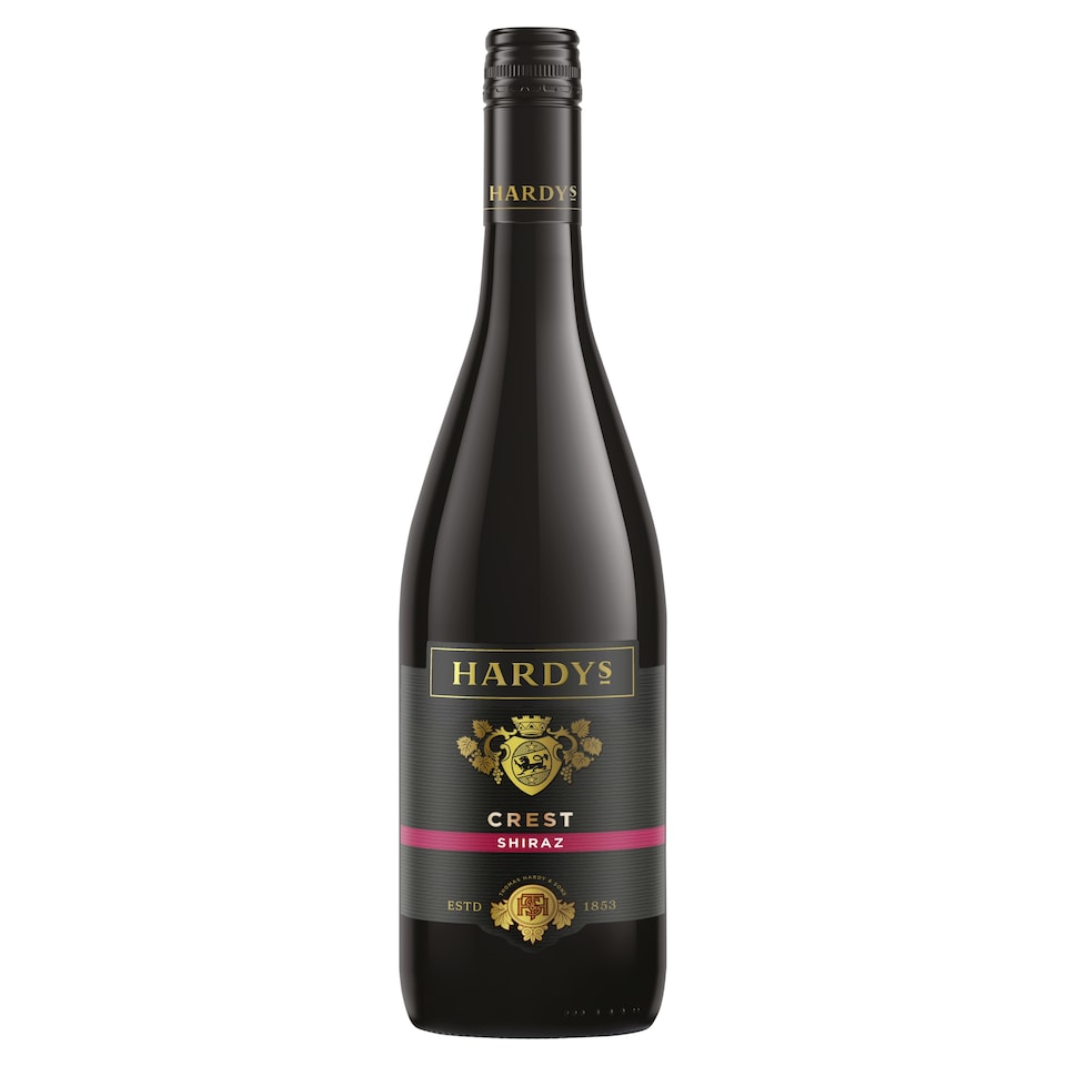 Hardys Crest Shiraz Red Wine 75cl