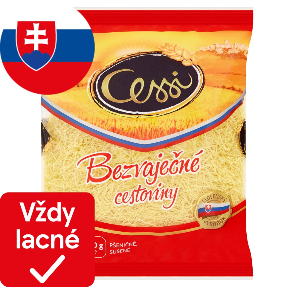 Cessi Bezvaječné cestoviny pšeničné, sušené niťovky 400 g