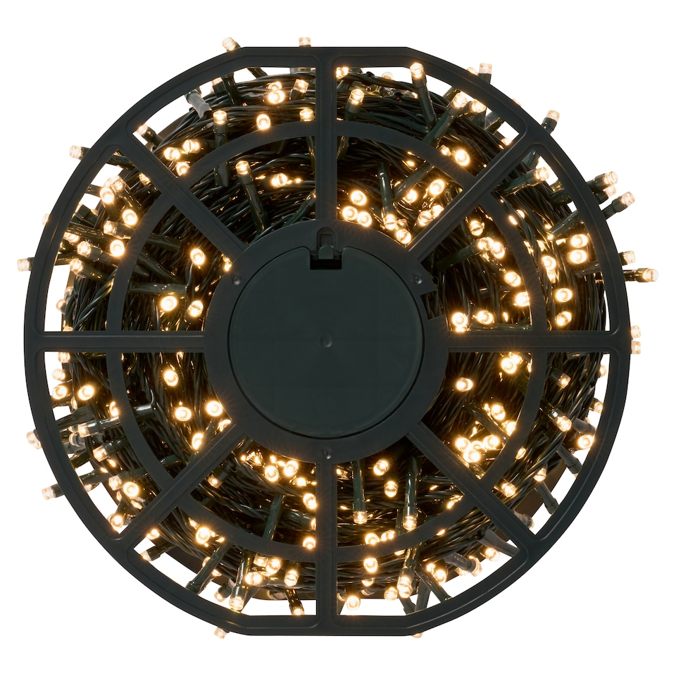 image 1 of Tesco 1000 Multifunction Warm White LED Christmas Lights