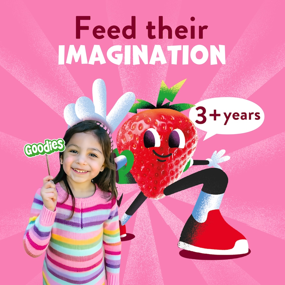 image 1 of Goodies Kids Snack Strawberry Fruit Gummies 17g